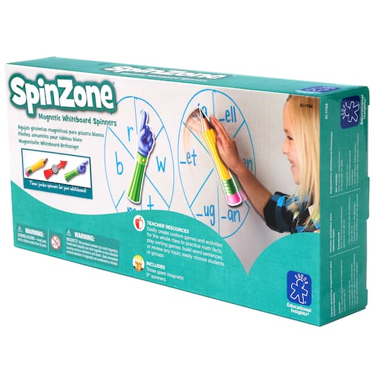Educational Insights SpinZone Magnetic Whiteboard Spinners, 3ct.